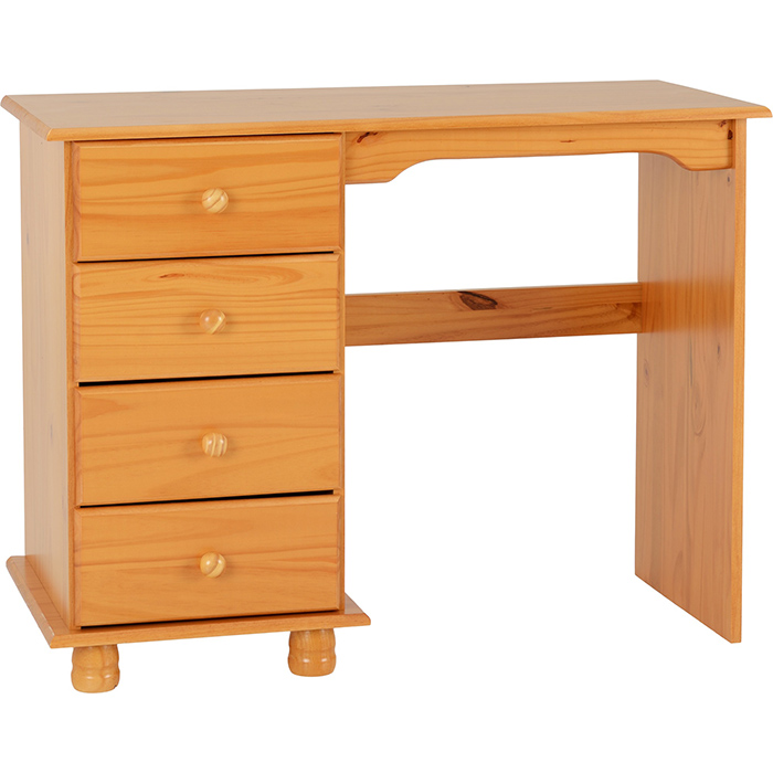 Sol 4 Drawer Dressing Table In Antique Pine